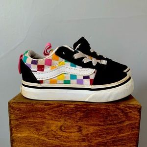 Vans Old Skool Checkerboard Toddler Sneaker - size 5